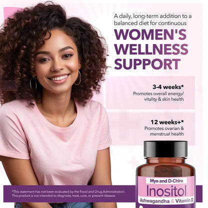 Intimate Rose Inositol and D-Chiro-Inositol for Women 120 Capsules (2 Bottles)