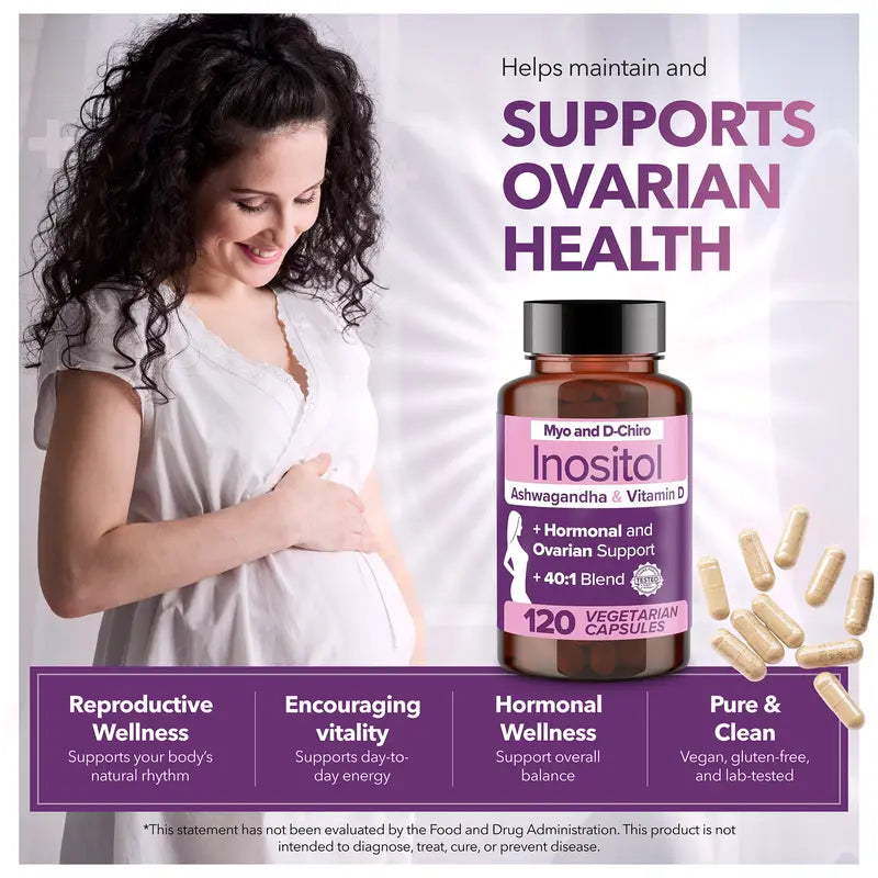 Intimate Rose Inositol and D-Chiro-Inositol for Women 120 Capsules (2 Bottles)